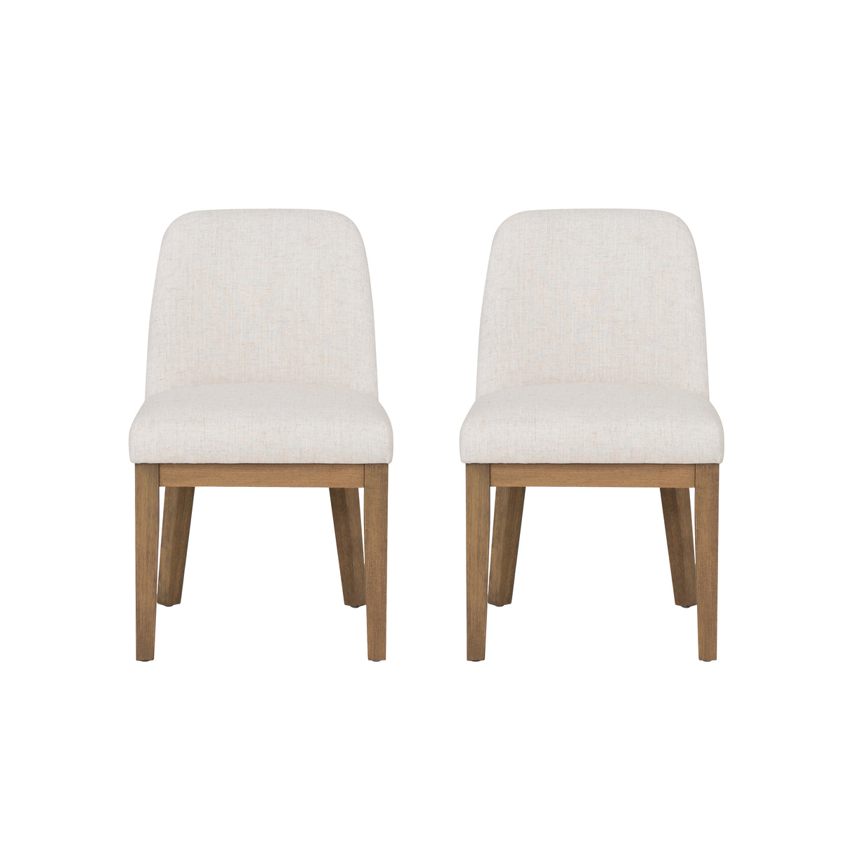 Torres Cream Upholstered Side Chairs
