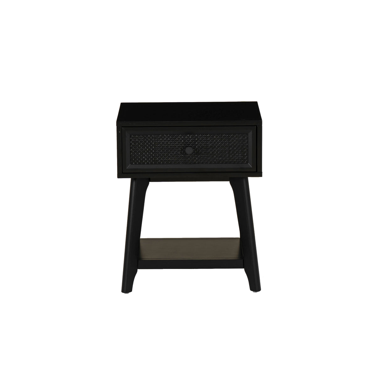 Cassie Cane Side Table Nightstand