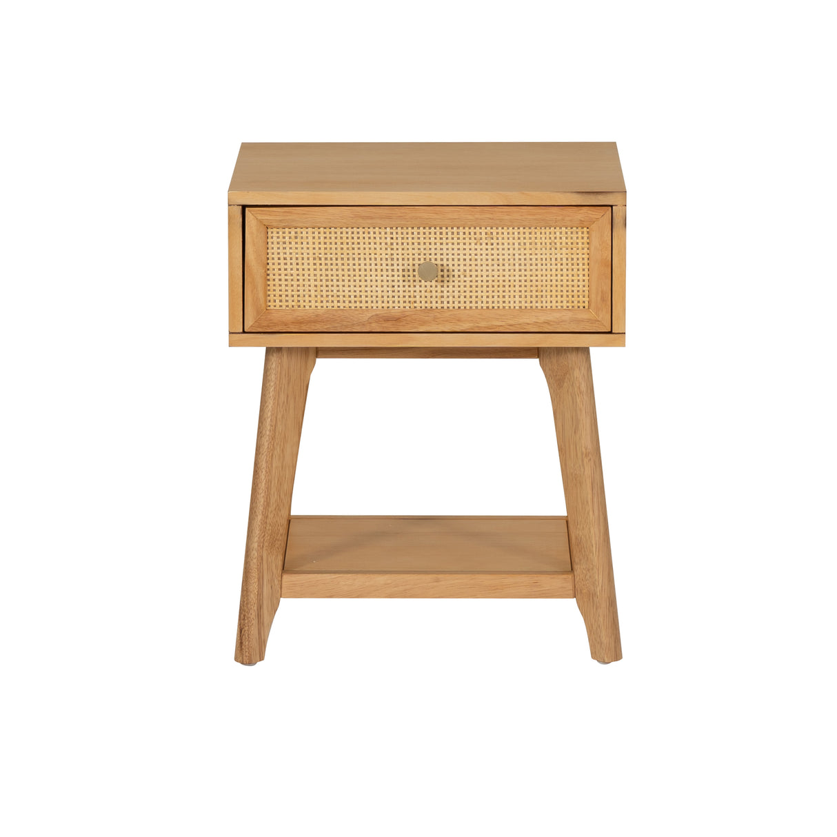 Cassie Cane Side Table Nightstand