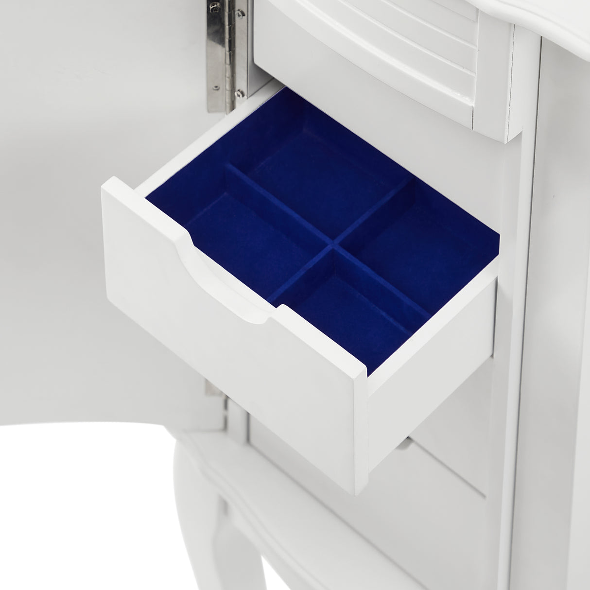 Whitney White Jewelry Armoire