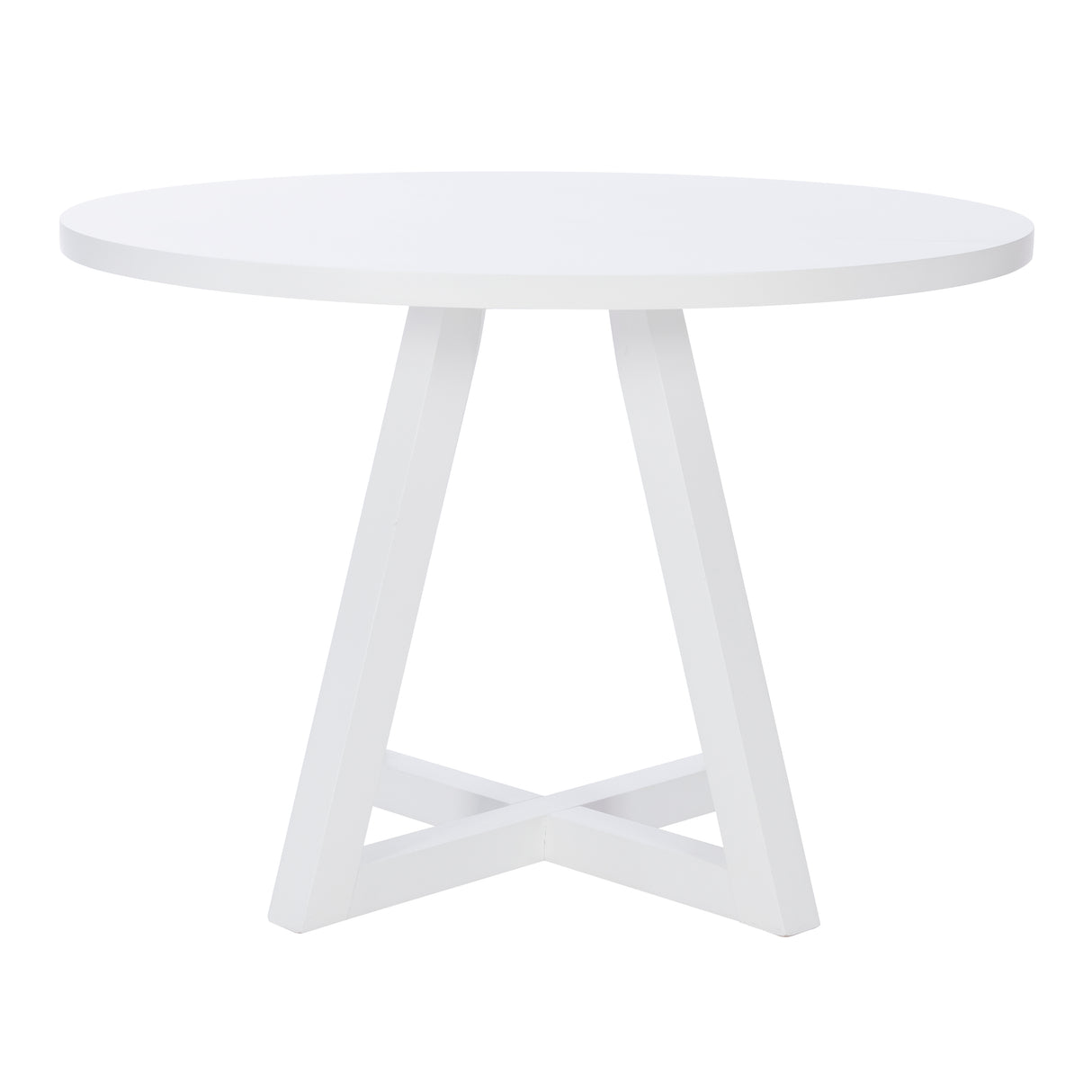 Maui White Round Dining Table