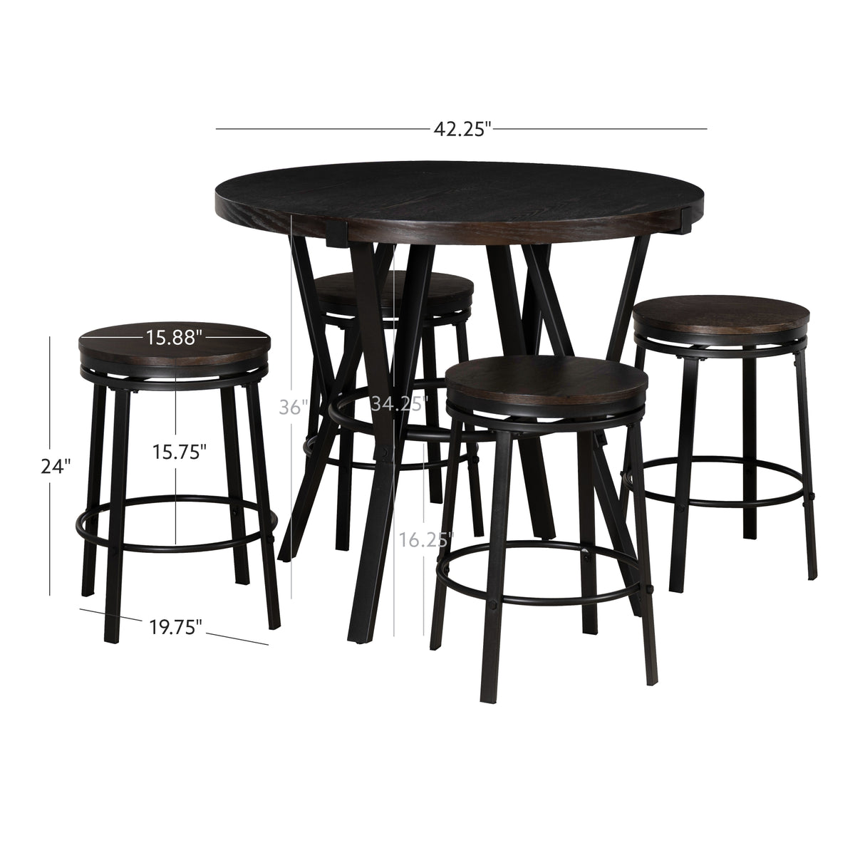 Enzo 5Pk Dining Set