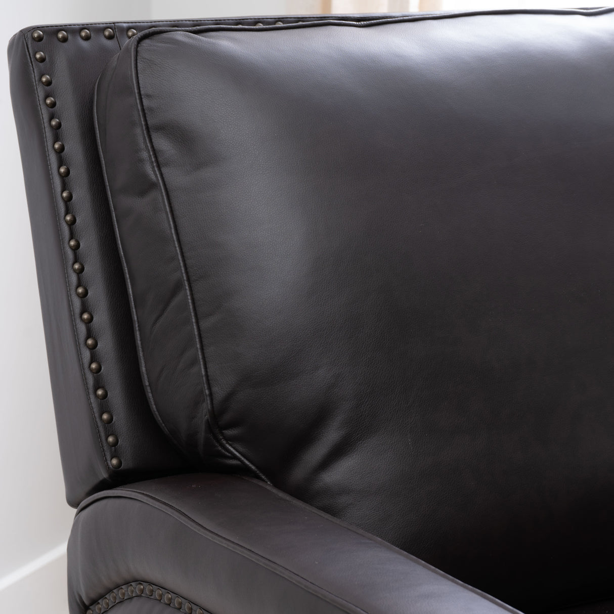 Portico Faux Leather Push Back Recliner