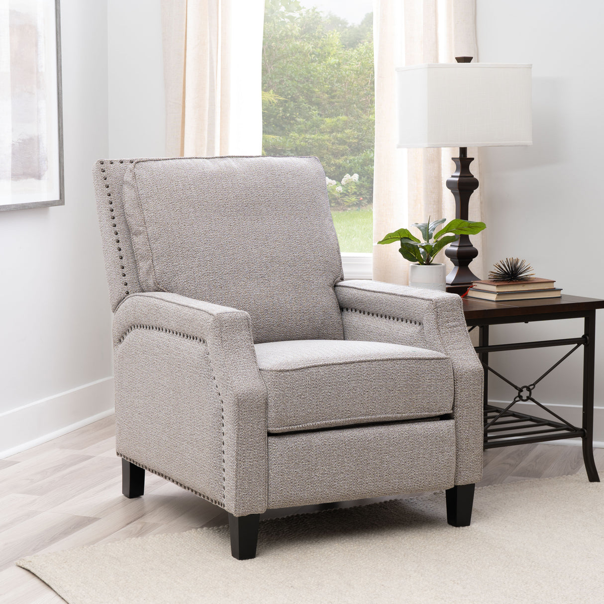 Portico Faux Leather Push Back Recliner