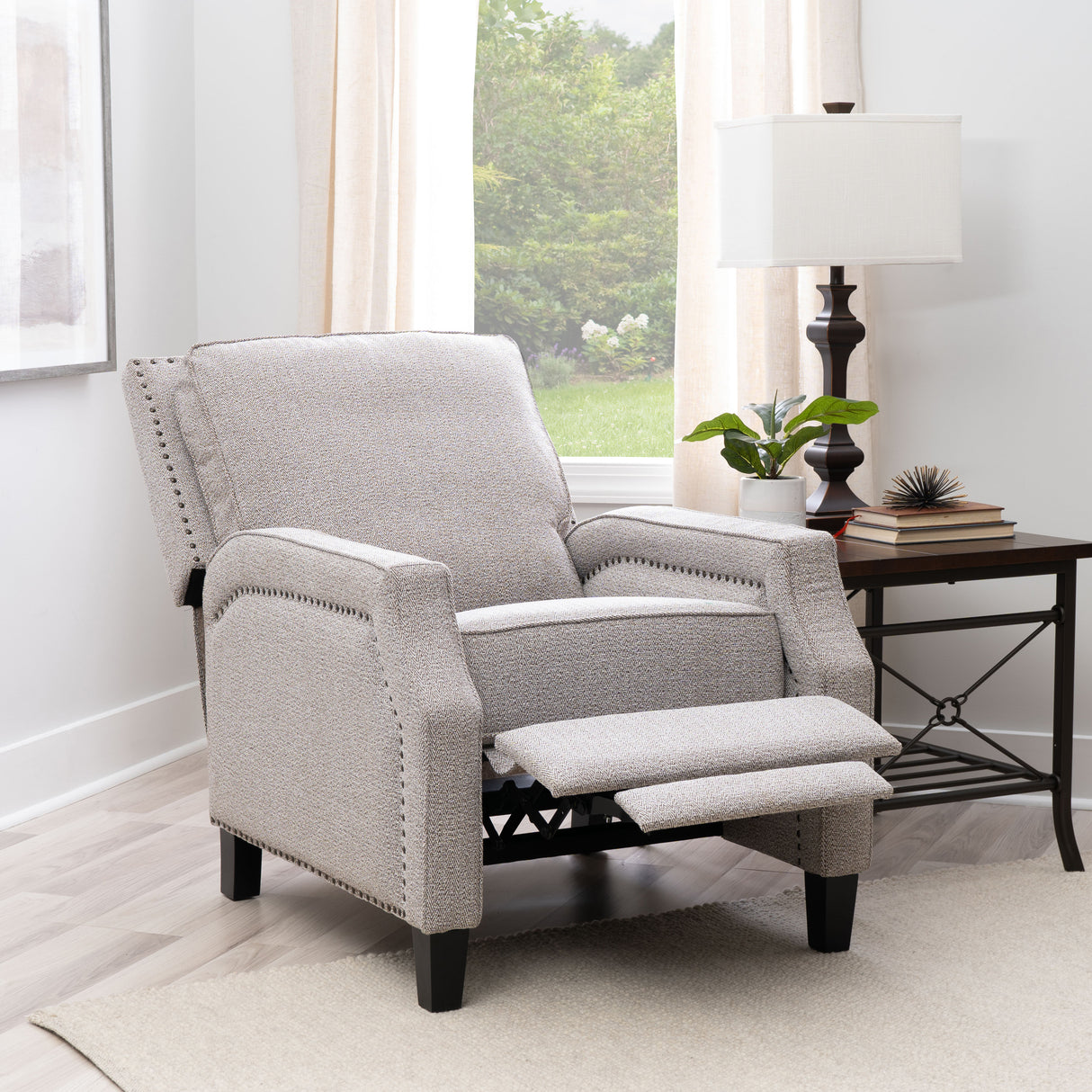 Portico Faux Leather Push Back Recliner