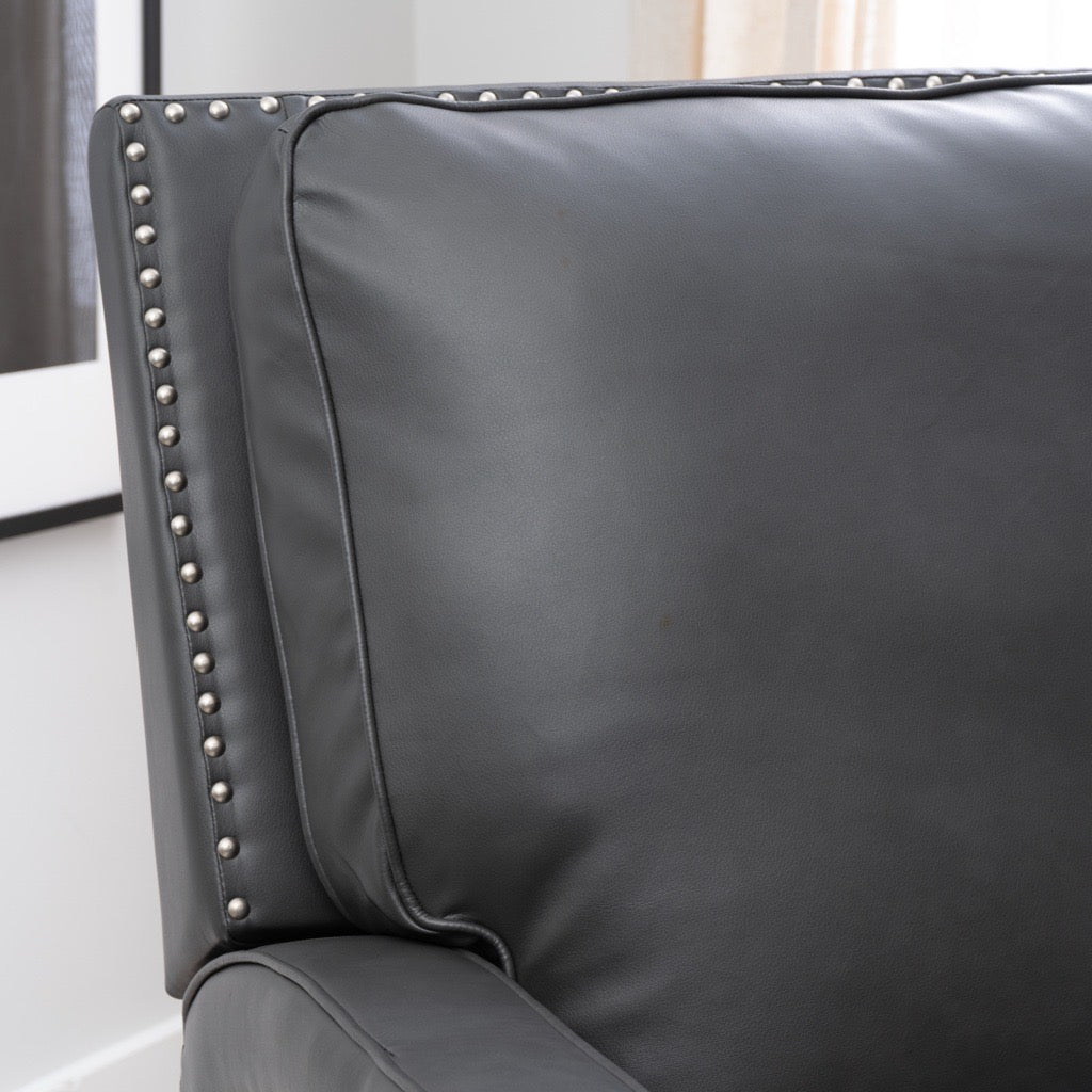 Portico Faux Leather Push Back Recliner