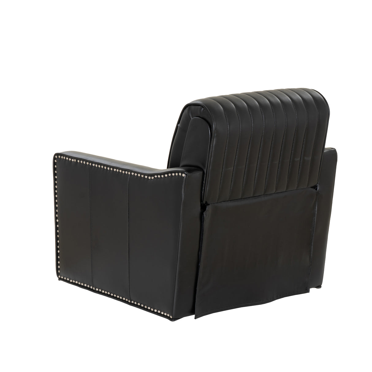 Carter Swivel Faux Leather Accent Chair