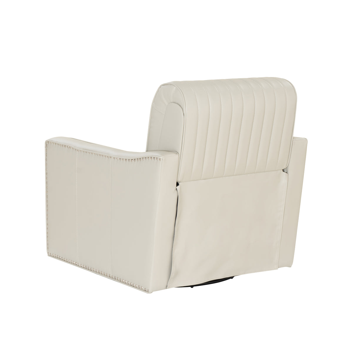 Carter Swivel Faux Leather Accent Chair