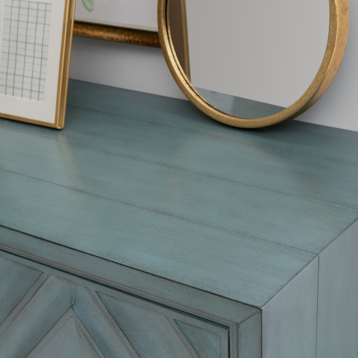 Dian Diamond Blue 2 Door Cabinet