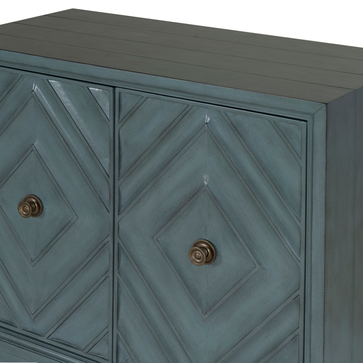 Dian Diamond Blue 2 Door Cabinet