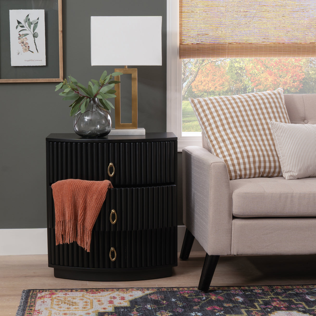 Ciarra 3 Drawer Nightstand