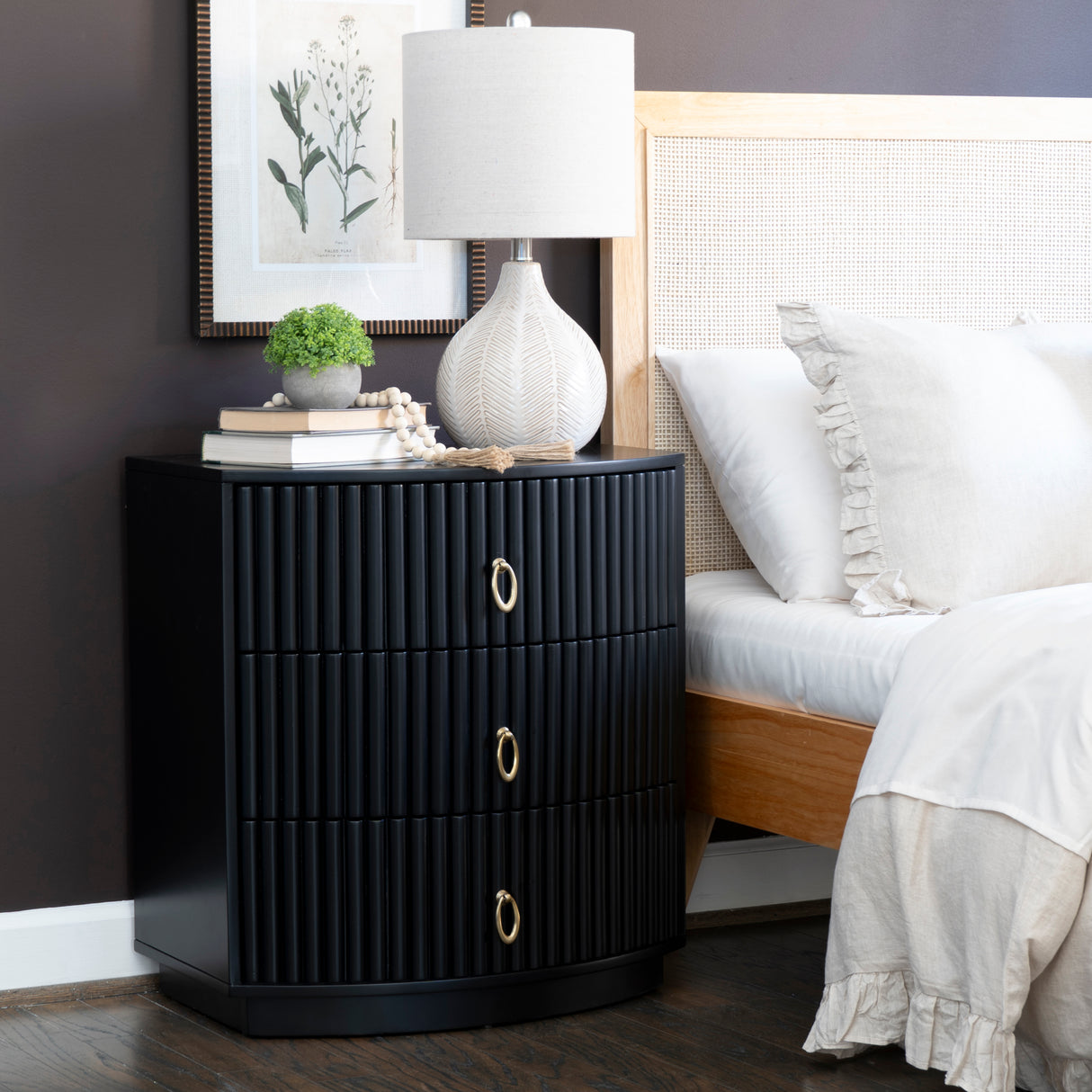 Ciarra 3 Drawer Nightstand