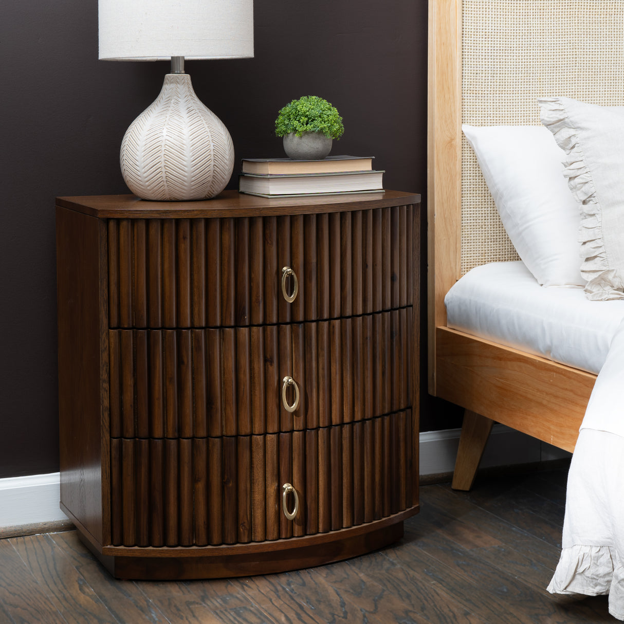Ciarra 3 Drawer Nightstand