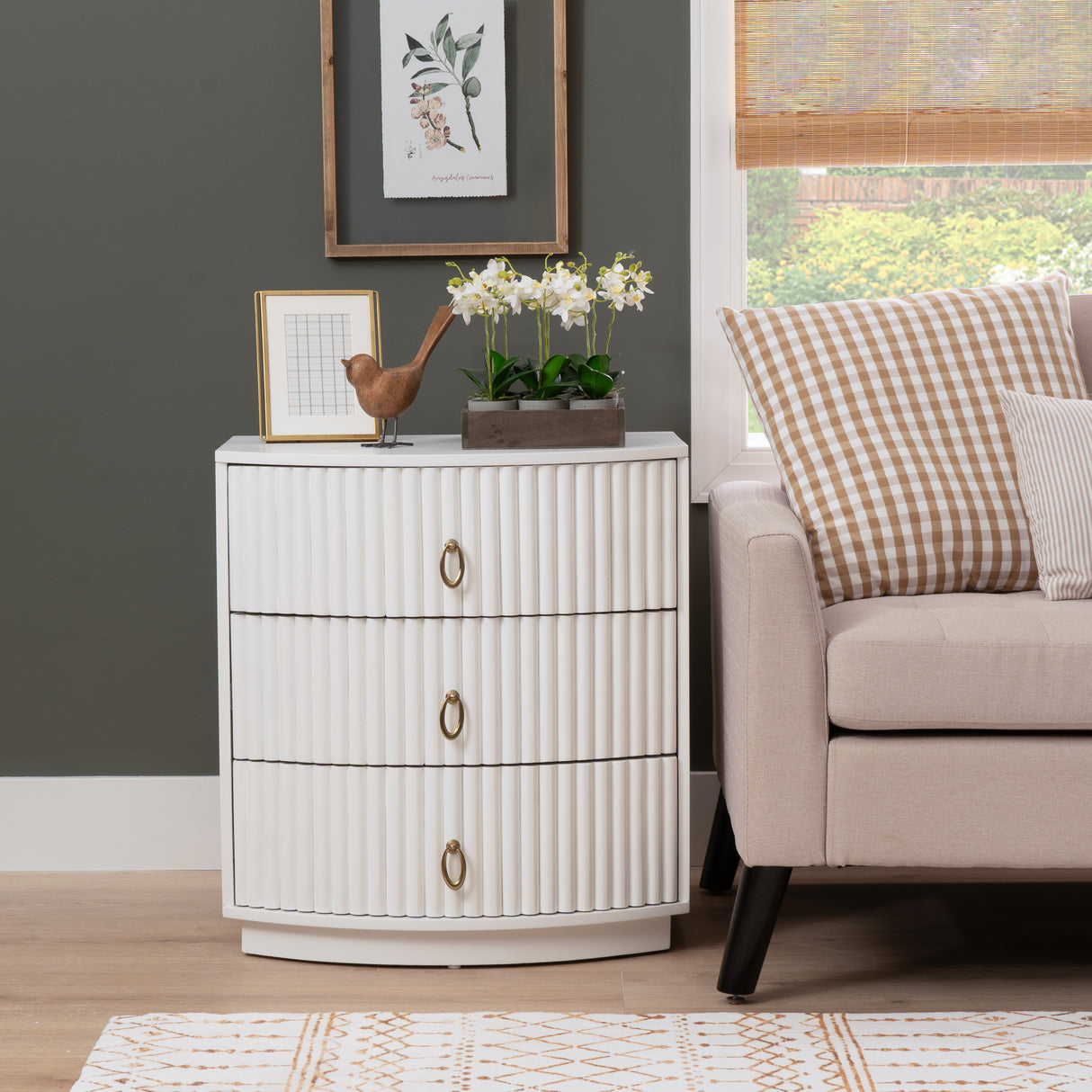 Ciarra 3 Drawer Nightstand