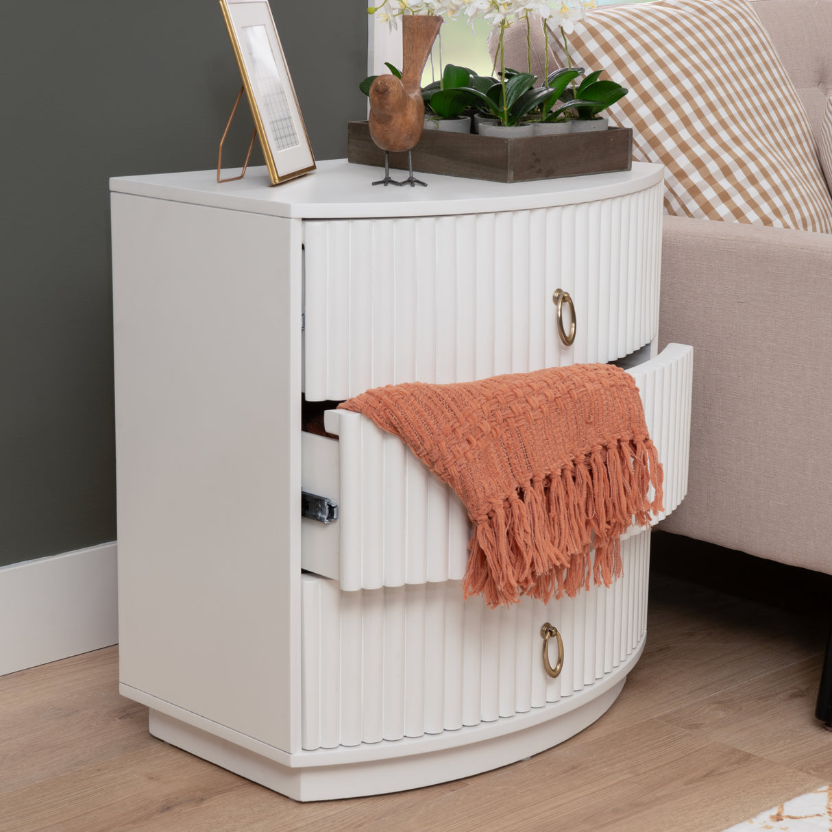 Ciarra 3 Drawer Nightstand