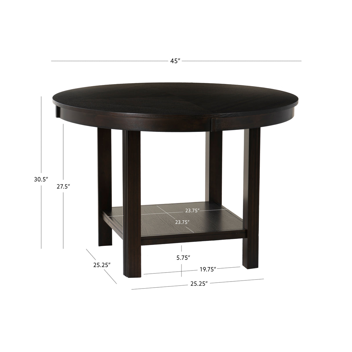 Ingram Espresso Dining Table