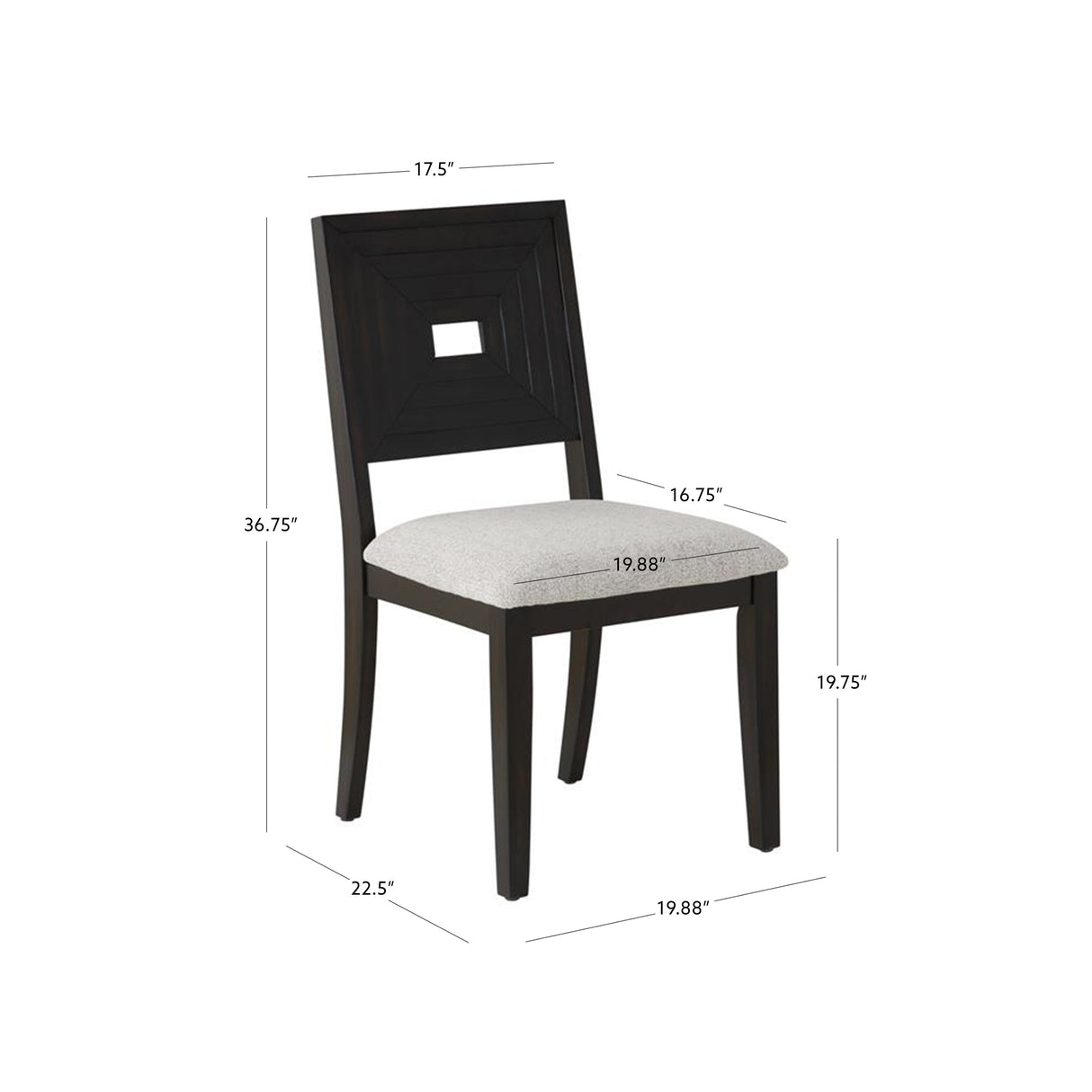 Ingram Black Side Chair (Set of 2)