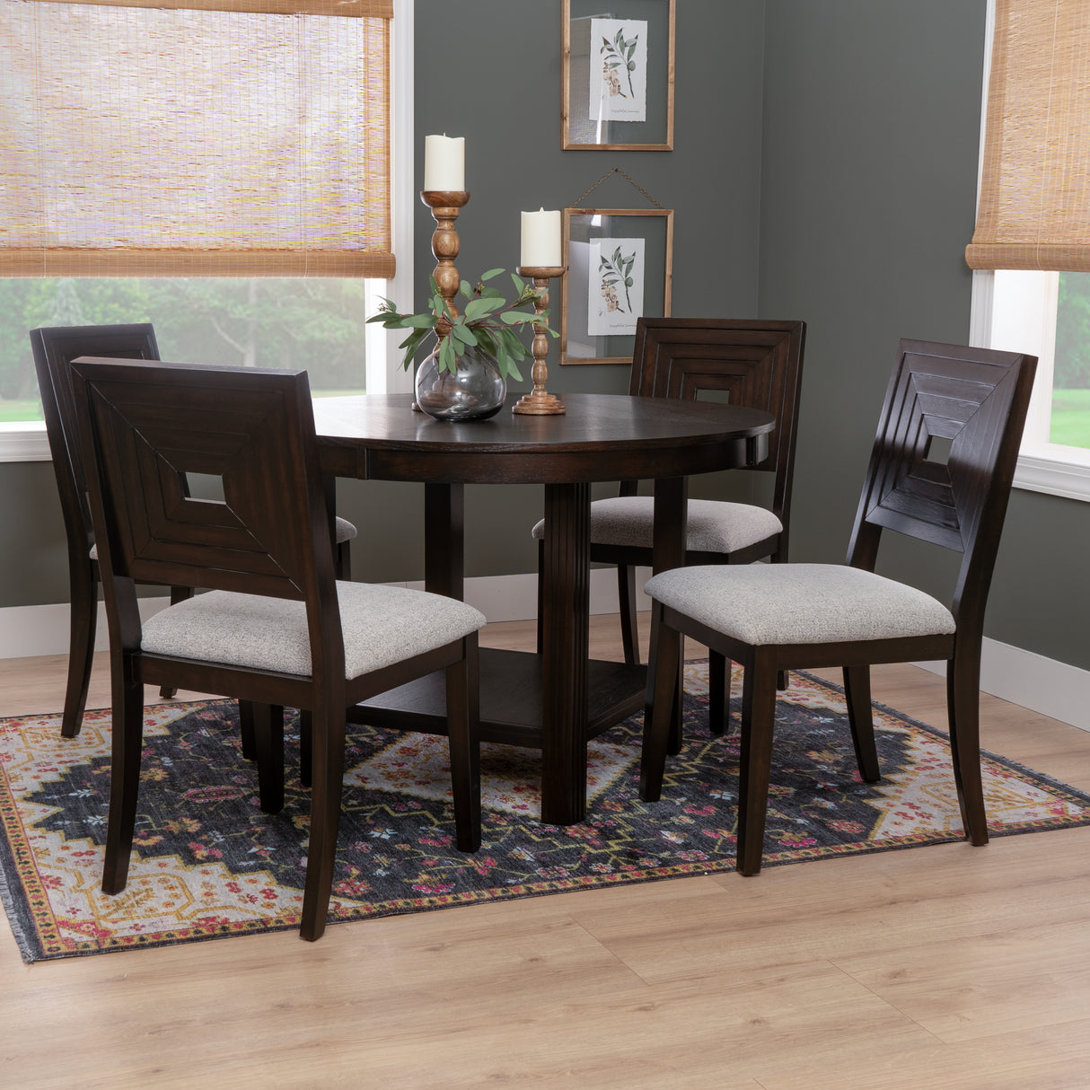 Ingram 5PC Black Dining Set