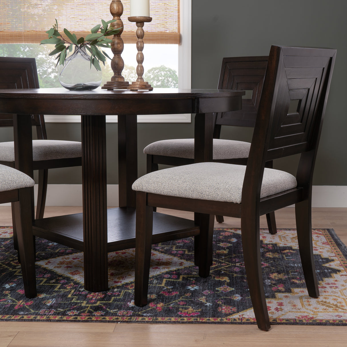 Ingram 5PC Black Dining Set
