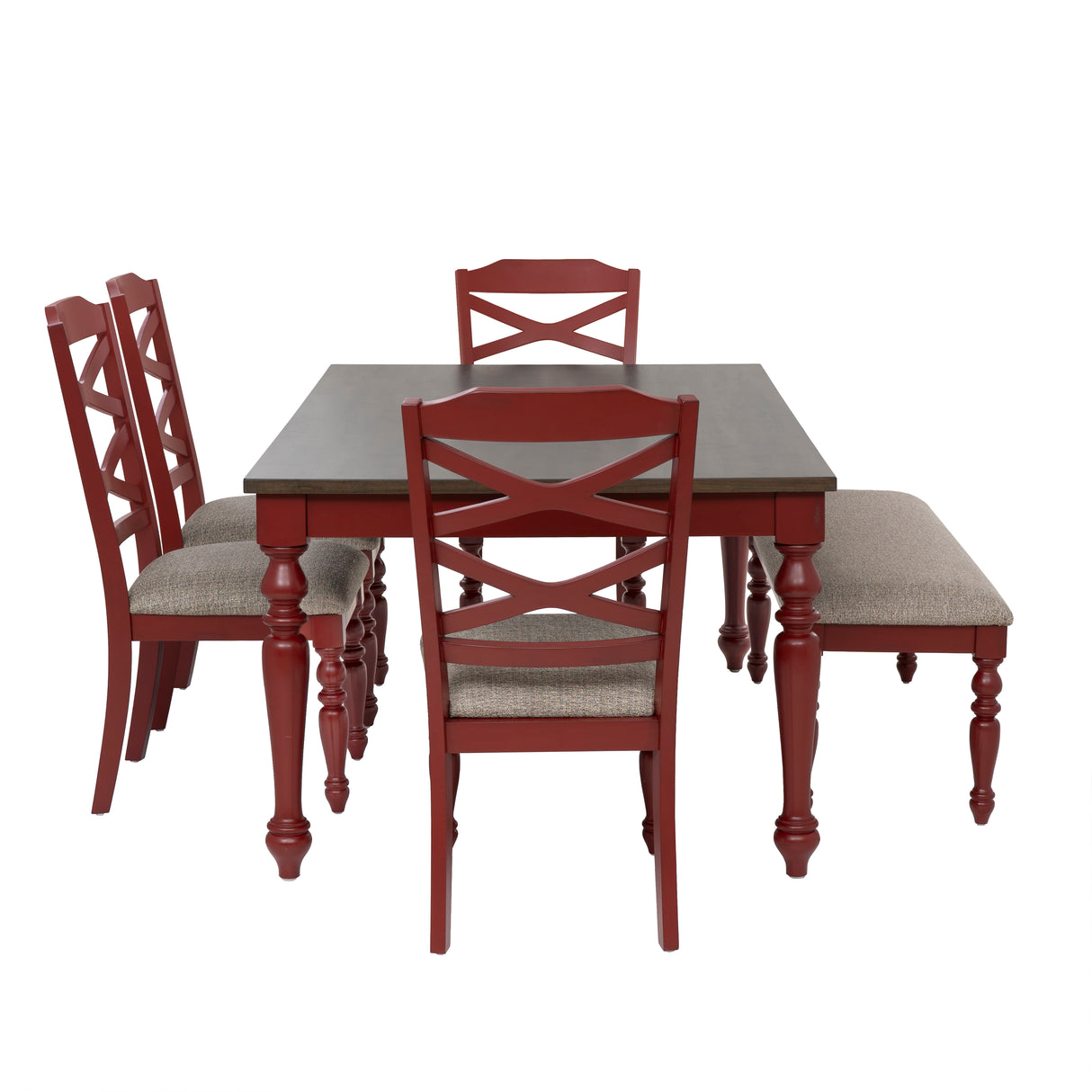 Trimble 6-Piece Dining Set with Bench