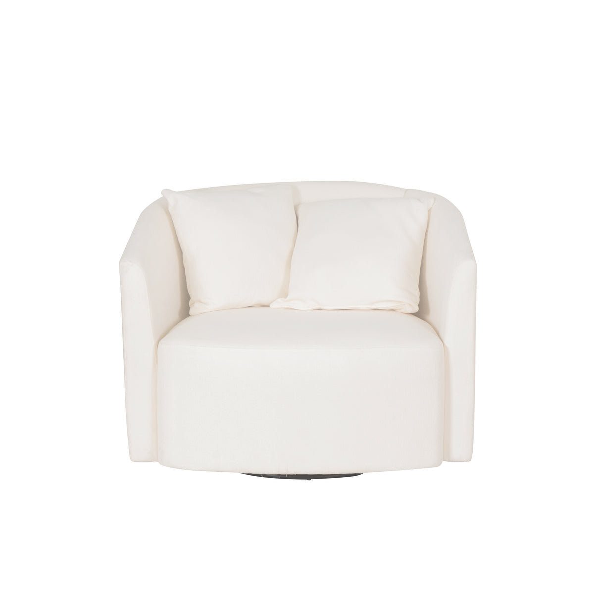 Ruby White Sherpa Swivel Accent Sherpa