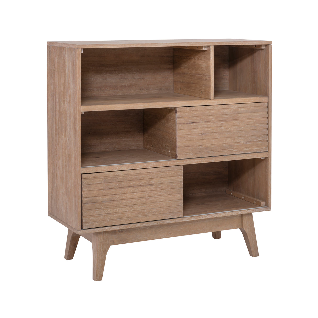 Waves 3 Shelf Bookcase