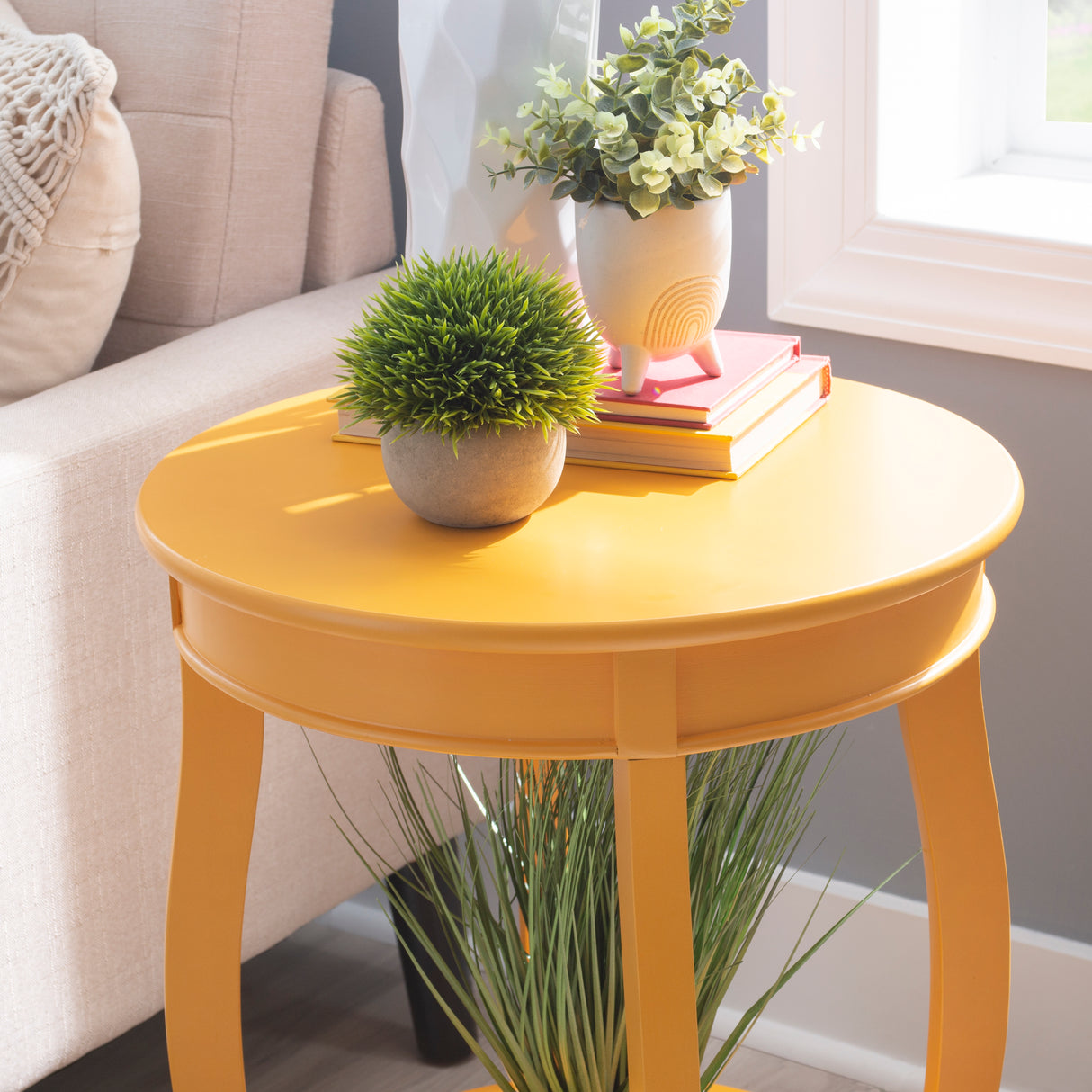 Rainbow Round Side Table