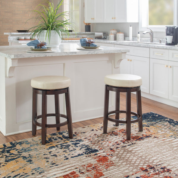 Maya Faux Leather Stool