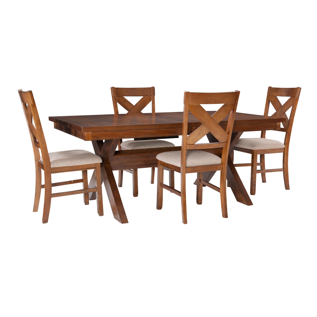 Kraven Dark Hazelnut Dining Set