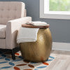 Dreyfus Drum Side Table With Storage