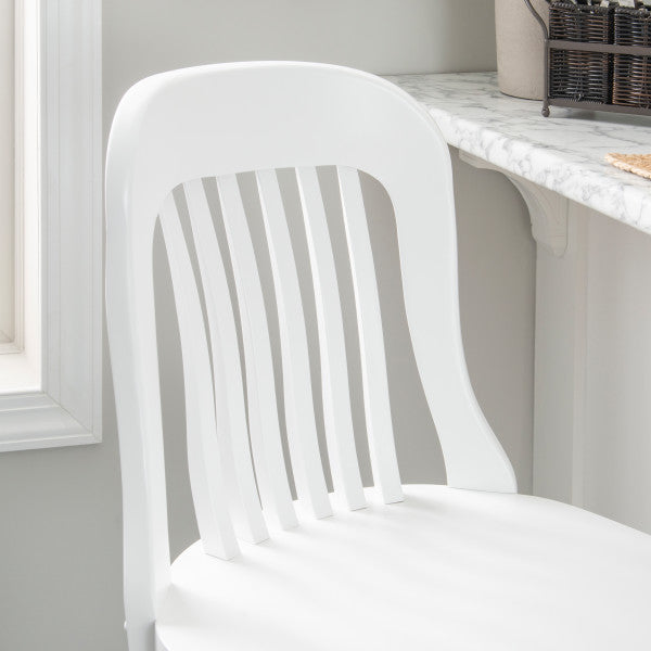 Norman White Bar Stools (Set of 2)