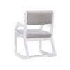 Atlas 2 Position Sled Base Chair White