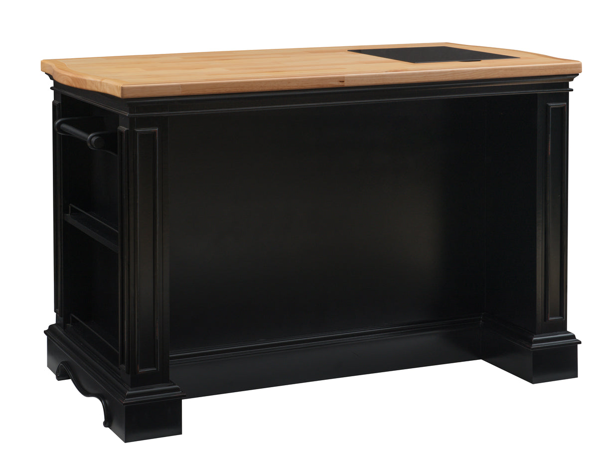 Pennfield Black Kitchen Island