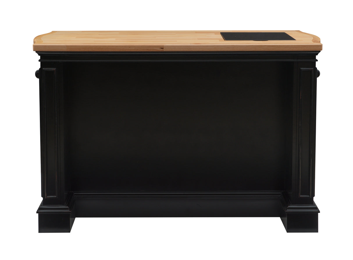 Pennfield Black Kitchen Island