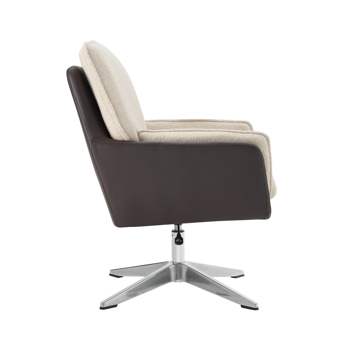 Maddie Black Gray Swivel Accent Chair