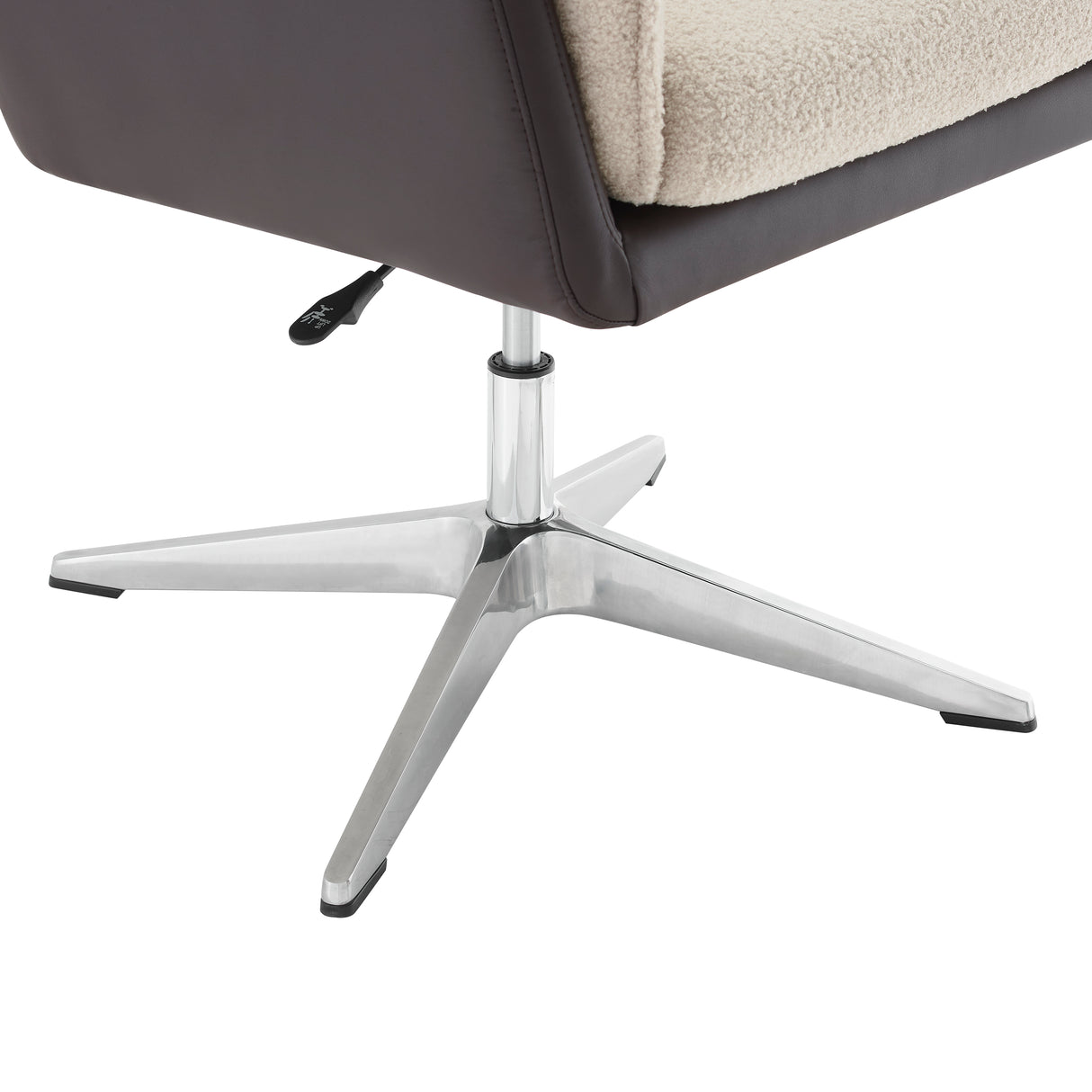 Maddie Black Gray Swivel Accent Chair