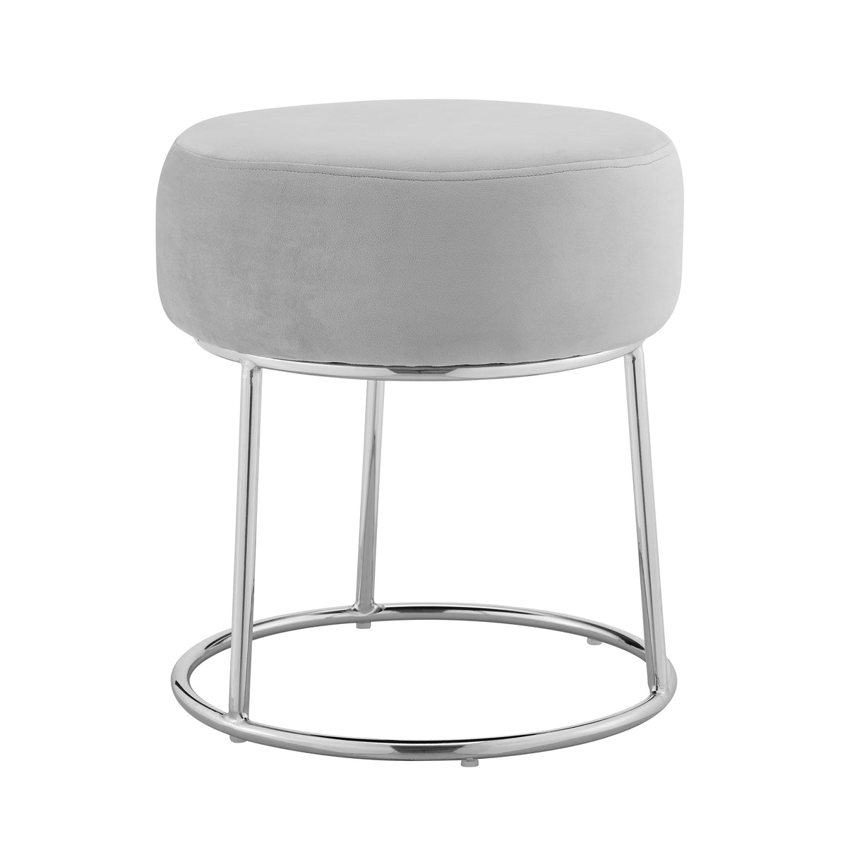 Bardot Gray Vanity Stool