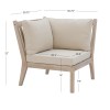 Svana Beige or Navy Corner Chair