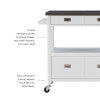 Sydney White Kitchen Cart