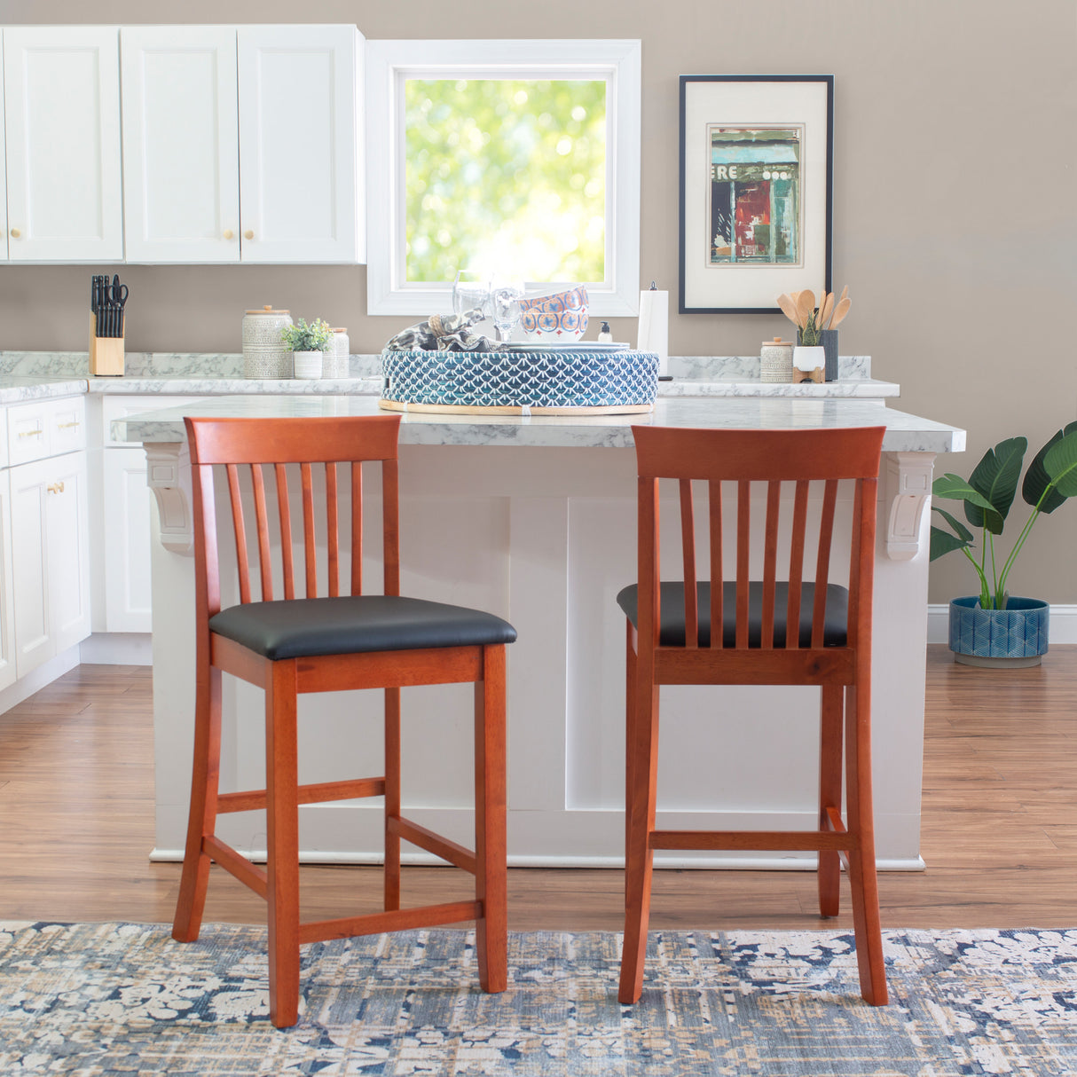 Torino Mission Back Stool