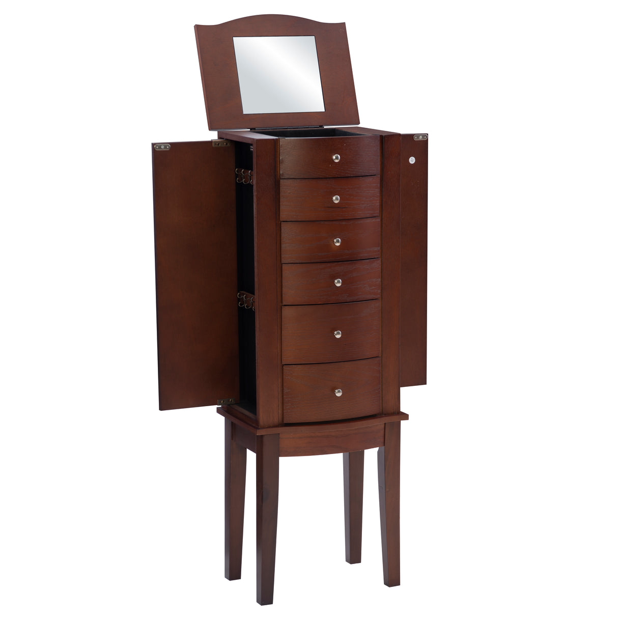Maddie Espresso Jewelry Armoire