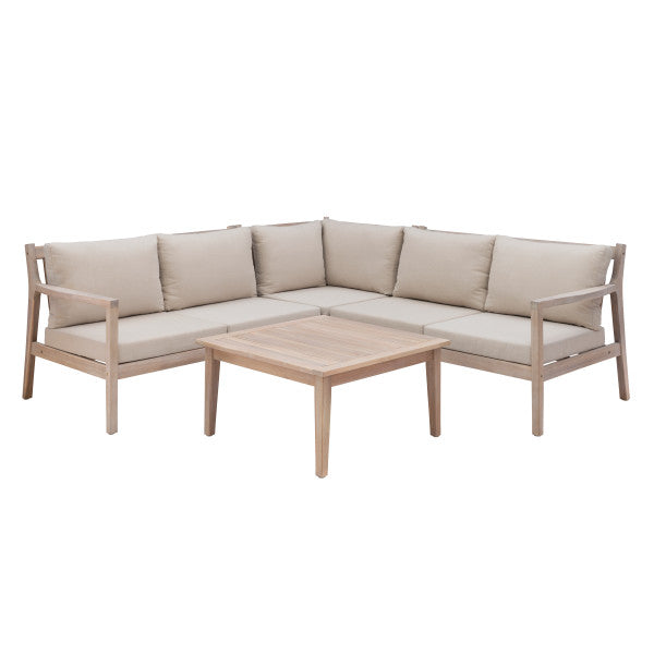 Svana Beige or Navy 4PC Sectional Set