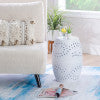 Salma Bright White Side Table