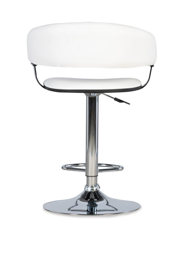 Devan Faux Leather Barrel Bar Stool