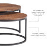 Wynter Brown Nesting Coffee Tables