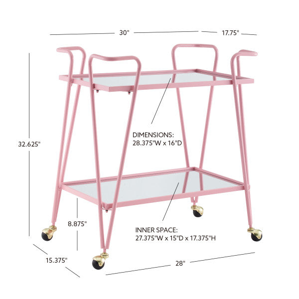 Ellie Metal Bar Cart