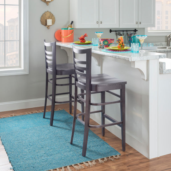 Brit Brown Bar Stools (Set of 2)