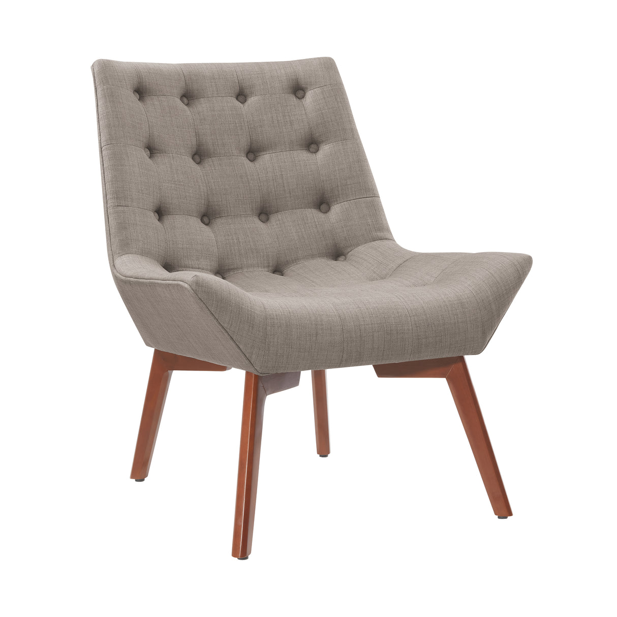 Ventura Dolphin Gray Tufted Chair