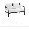 Alora Aluminum Outdoor Loveseat
