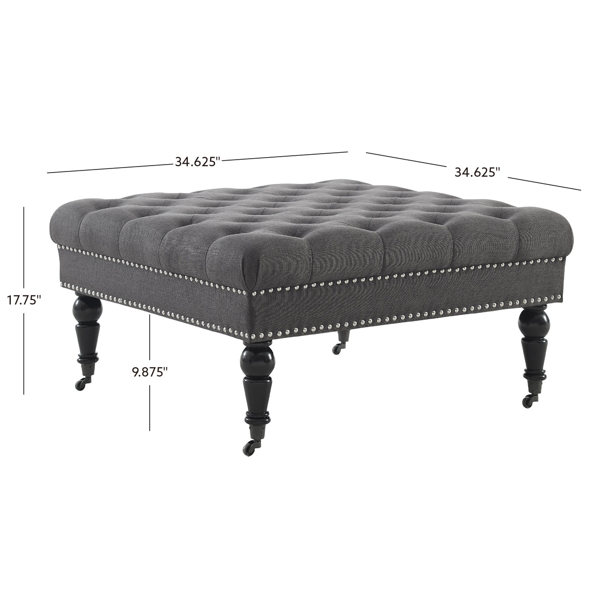 Isabelle Square Tufted Ottoman